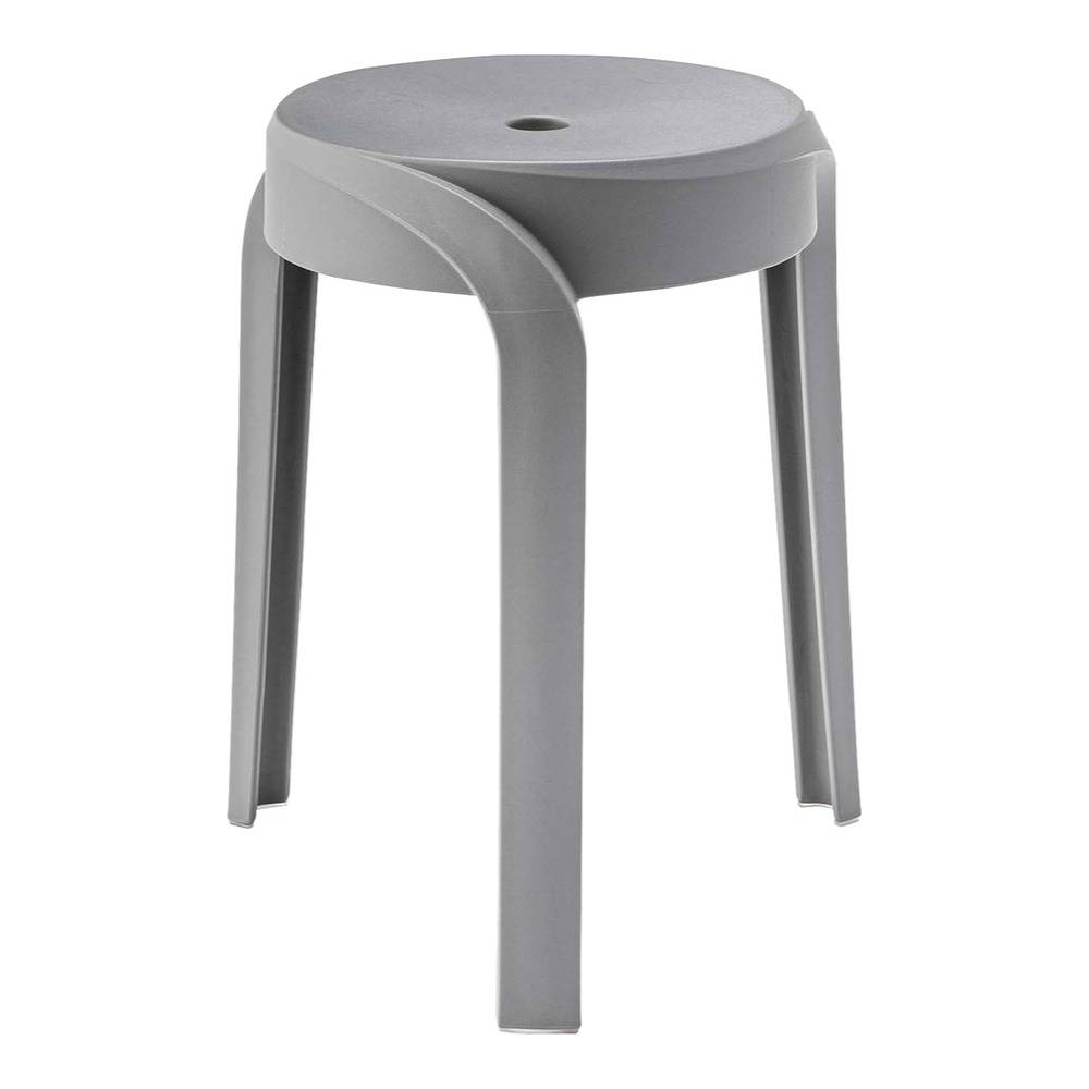 丸椅子 スタッキングチェア お手入れ簡単 グレー