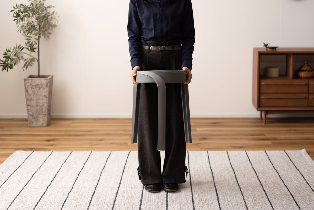 スツール スタッキング 丸椅子 積み重ね 6脚セット シンプル 椅子 プラスチック 予備椅子【az-pc860】