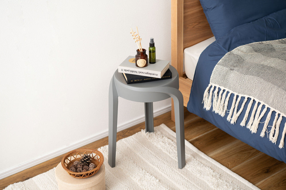 スツール スタッキング 丸椅子 積み重ね 6脚セット シンプル 椅子 プラスチック 予備椅子【az-pc860】