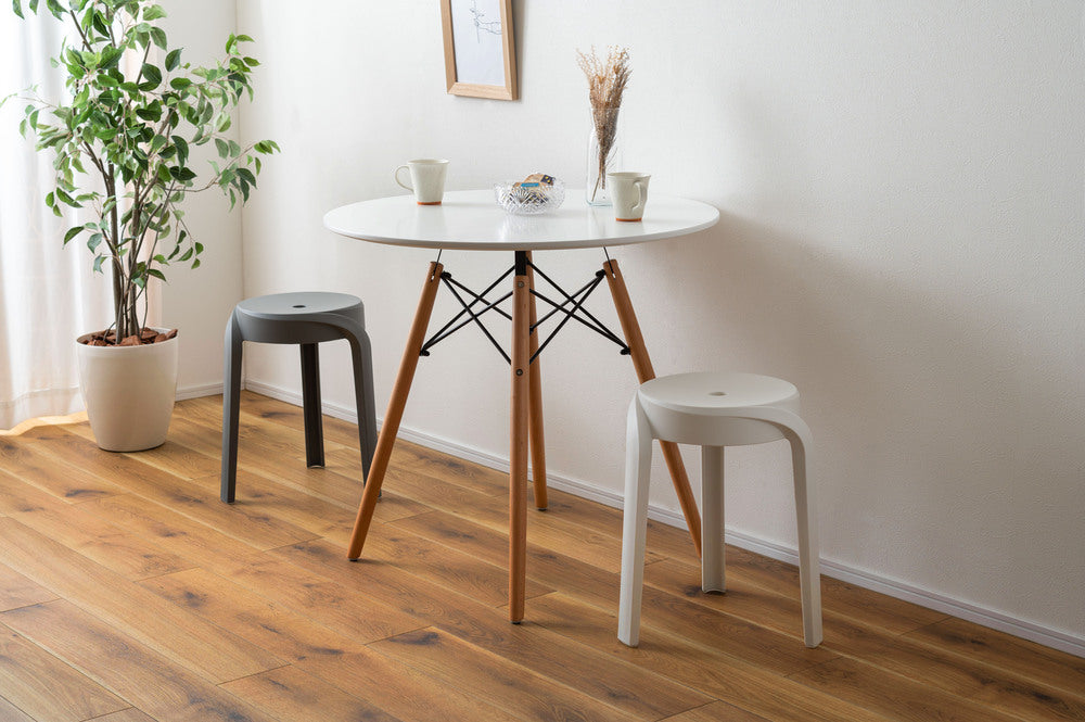 スツール スタッキング 丸椅子 積み重ね 6脚セット シンプル 椅子 プラスチック 予備椅子【az-pc860】