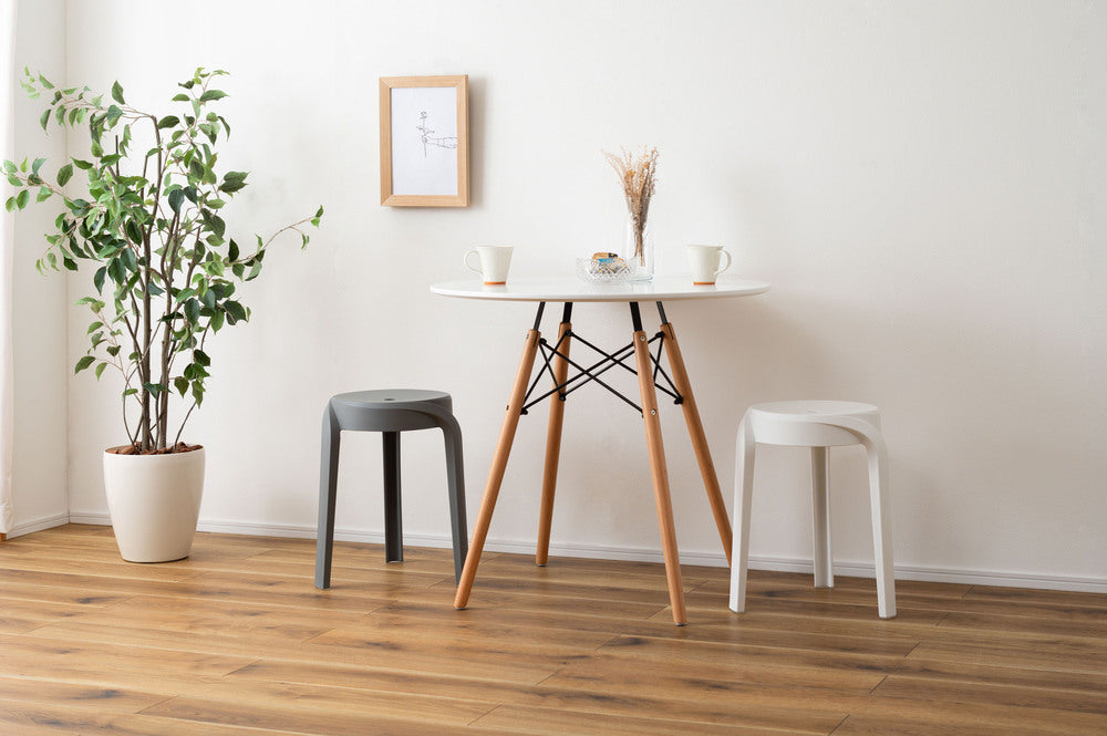 スツール スタッキング 丸椅子 積み重ね 6脚セット シンプル 椅子 プラスチック 予備椅子【az-pc860】