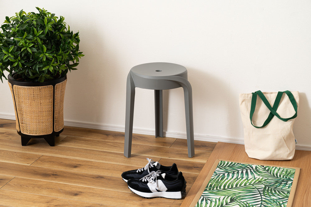 スツール スタッキング 丸椅子 積み重ね 6脚セット シンプル 椅子 プラスチック 予備椅子【az-pc860】