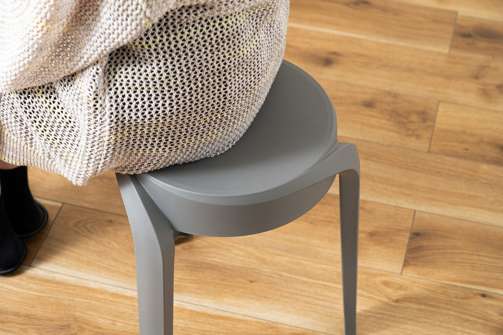 スツール スタッキング 丸椅子 積み重ね 6脚セット シンプル 椅子 プラスチック 予備椅子【az-pc860】