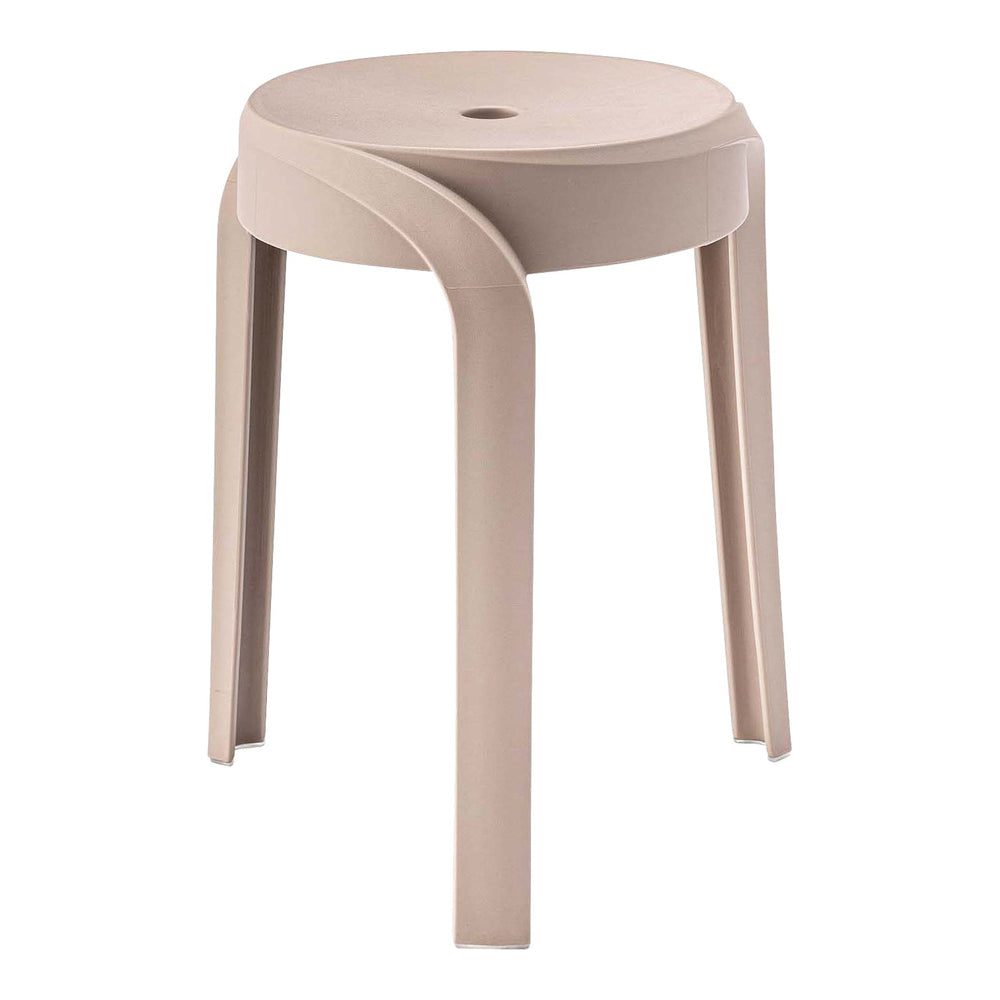 ローズベージュ スツール 軽量設計 ドーナツ座面