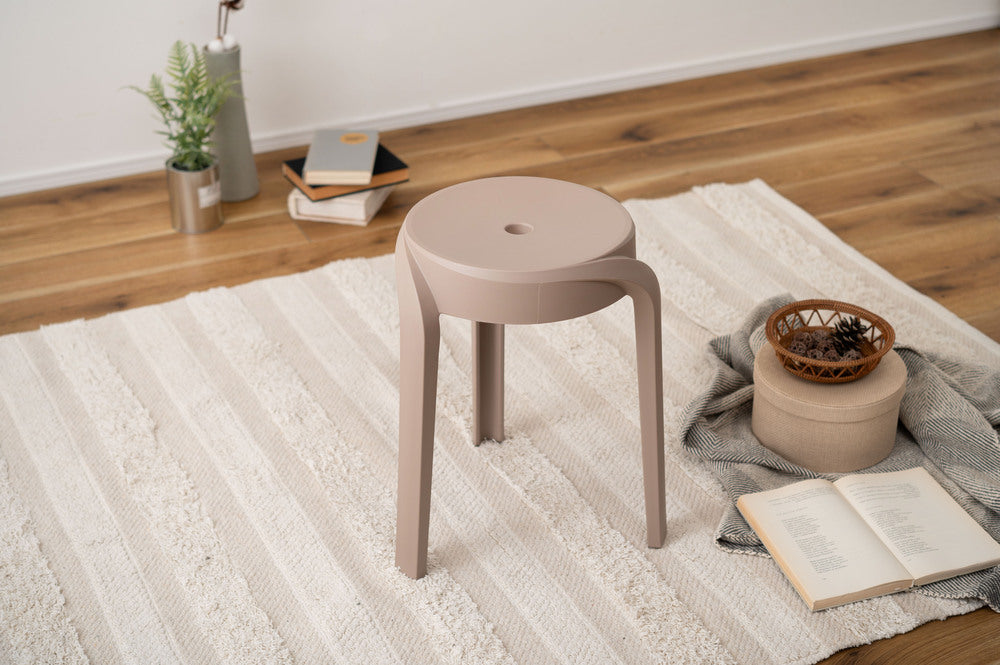 スツール スタッキング 丸椅子 積み重ね 6脚セット シンプル 椅子 プラスチック 予備椅子【az-pc860】