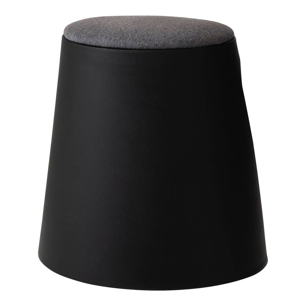 丸形 椅子 コンパクト ブラック