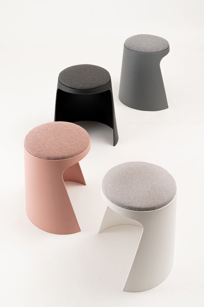 カヌレ スツール 丸形 スタッキング 椅子 4脚セット シンプル 玄関椅子 収納スツール【az-toe128】