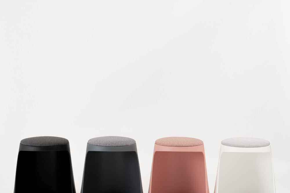 カヌレ スツール 丸形 スタッキング 椅子 4脚セット シンプル 玄関椅子 収納スツール【az-toe128】