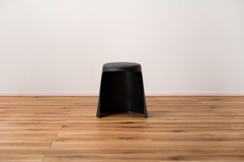 カヌレ スツール 丸形 スタッキング 椅子 4脚セット シンプル 玄関椅子 収納スツール【az-toe128】