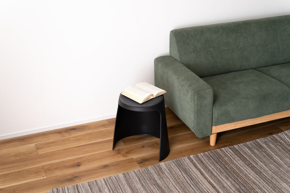 カヌレ スツール 丸形 スタッキング 椅子 4脚セット シンプル 玄関椅子 収納スツール【az-toe128】