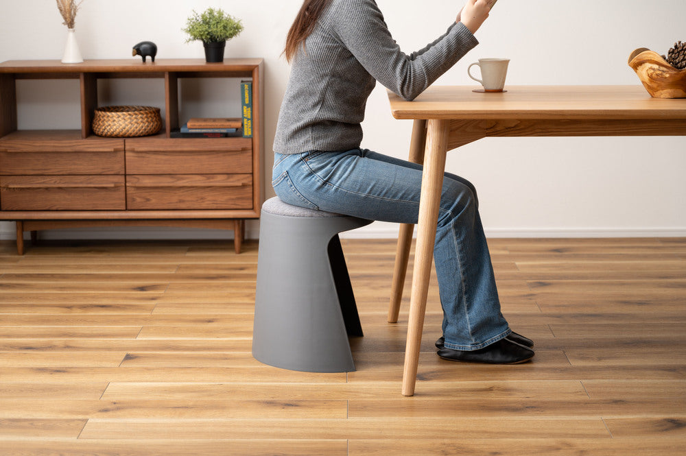 カヌレ スツール 丸形 スタッキング 椅子 4脚セット シンプル 玄関椅子 収納スツール【az-toe128】