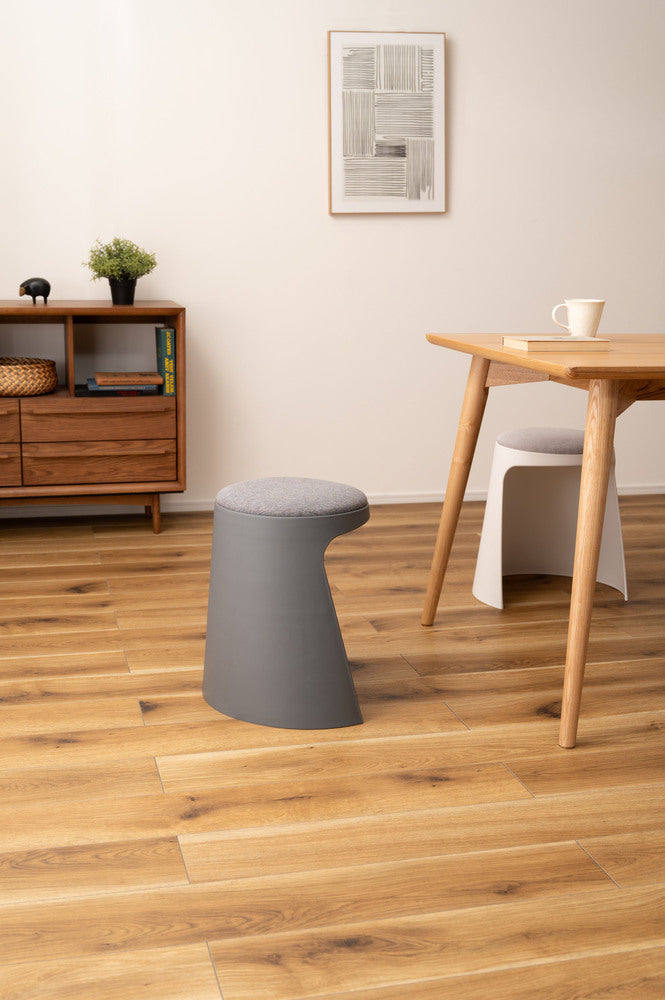 カヌレ スツール 丸形 スタッキング 椅子 4脚セット シンプル 玄関椅子 収納スツール【az-toe128】