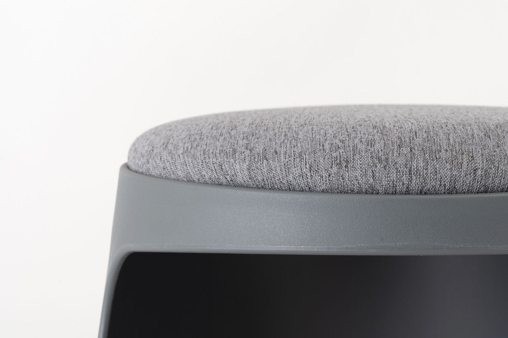 カヌレ スツール 丸形 スタッキング 椅子 4脚セット シンプル 玄関椅子 収納スツール【az-toe128】