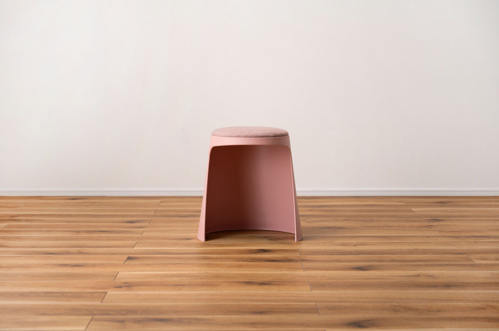 カヌレ スツール 丸形 スタッキング 椅子 4脚セット シンプル 玄関椅子 収納スツール【az-toe128】