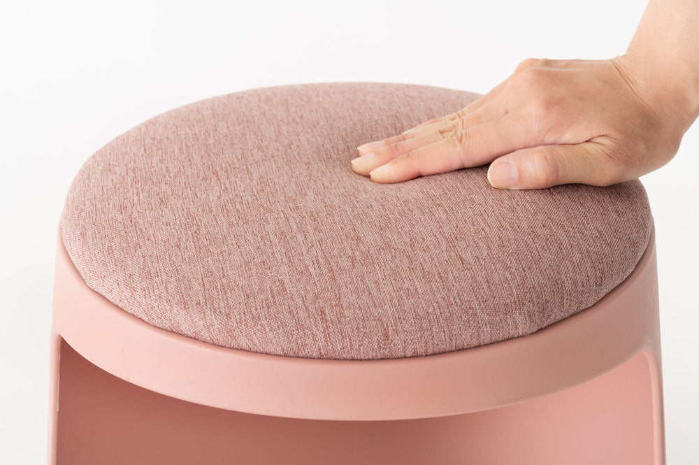 カヌレ スツール 丸形 スタッキング 椅子 4脚セット シンプル 玄関椅子 収納スツール【az-toe128】