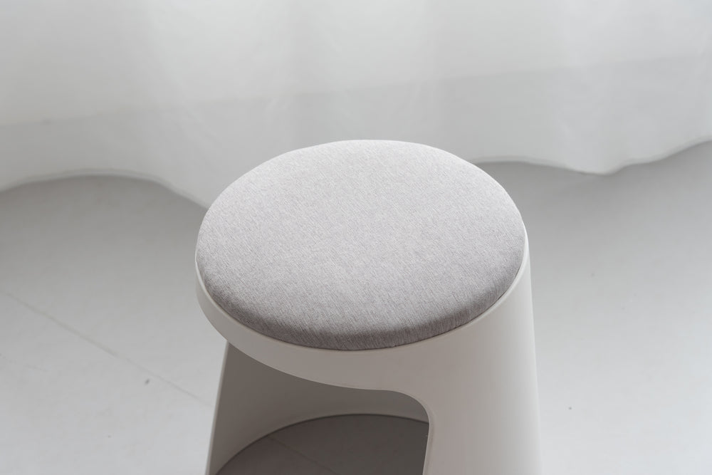 カヌレ スツール 丸形 スタッキング 椅子 4脚セット シンプル 玄関椅子 収納スツール【az-toe128】