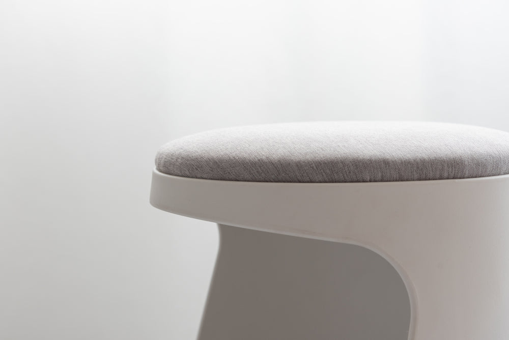 カヌレ スツール 丸形 スタッキング 椅子 4脚セット シンプル 玄関椅子 収納スツール【az-toe128】