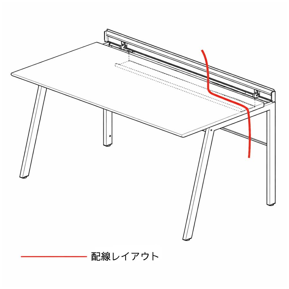 配線レイアウトオフィスデスク