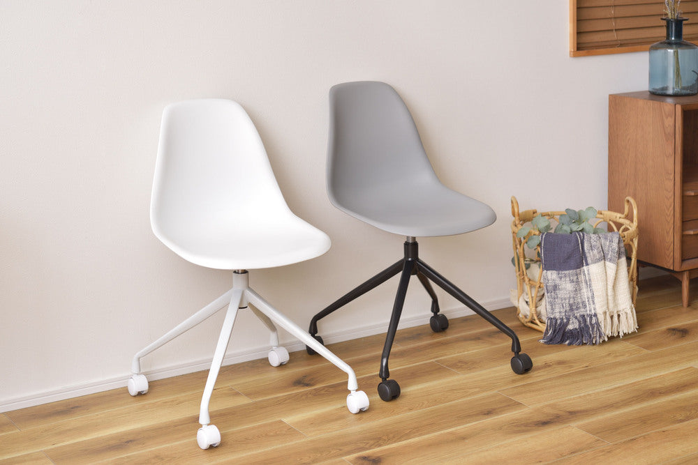 シェル型 デスクチェア アームレス