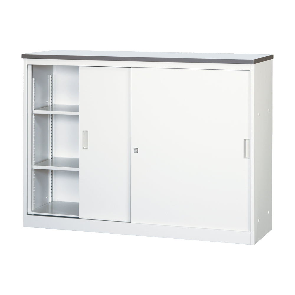 システムカウンター 中棚なし 鍵付きカウンター