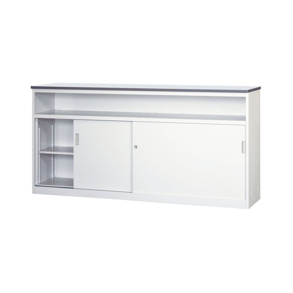 ハイカウンター 中棚付き 省スペース設計