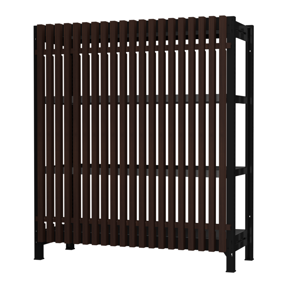 格子ラック ボルトレス 簡単組立 収納効率特化 基本セット W1200タイプ H1400【オフィス家具市場】