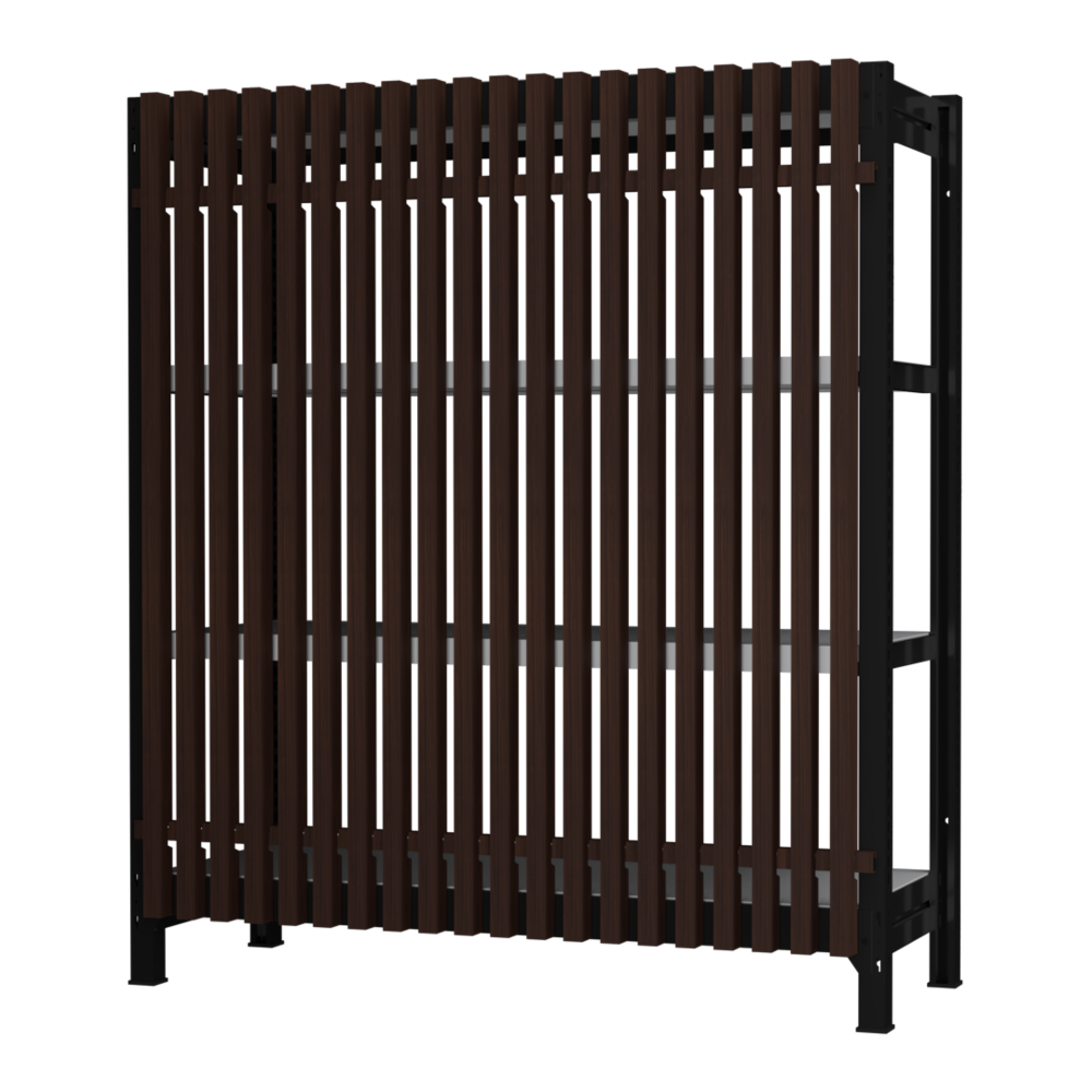 格子ラック ボルトレス 簡単組立 収納効率特化 基本セット W1200タイプ H1400【オフィス家具市場】