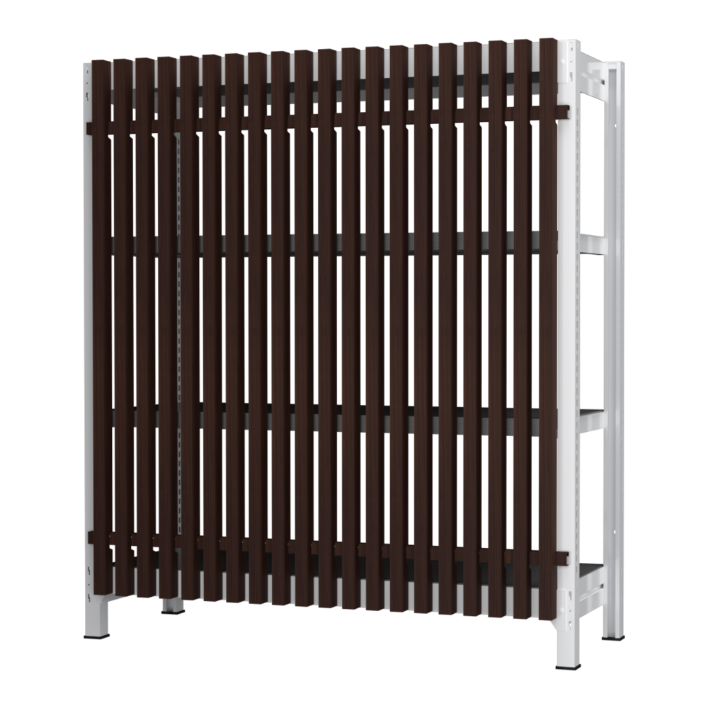 格子ラック ボルトレス 簡単組立 収納効率特化 基本セット W1200タイプ H1400【オフィス家具市場】