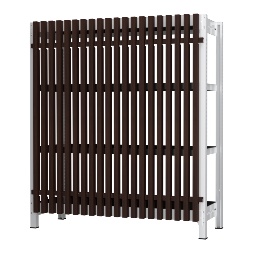 格子ラック ボルトレス 簡単組立 収納効率特化 基本セット W1200タイプ H1400【オフィス家具市場】