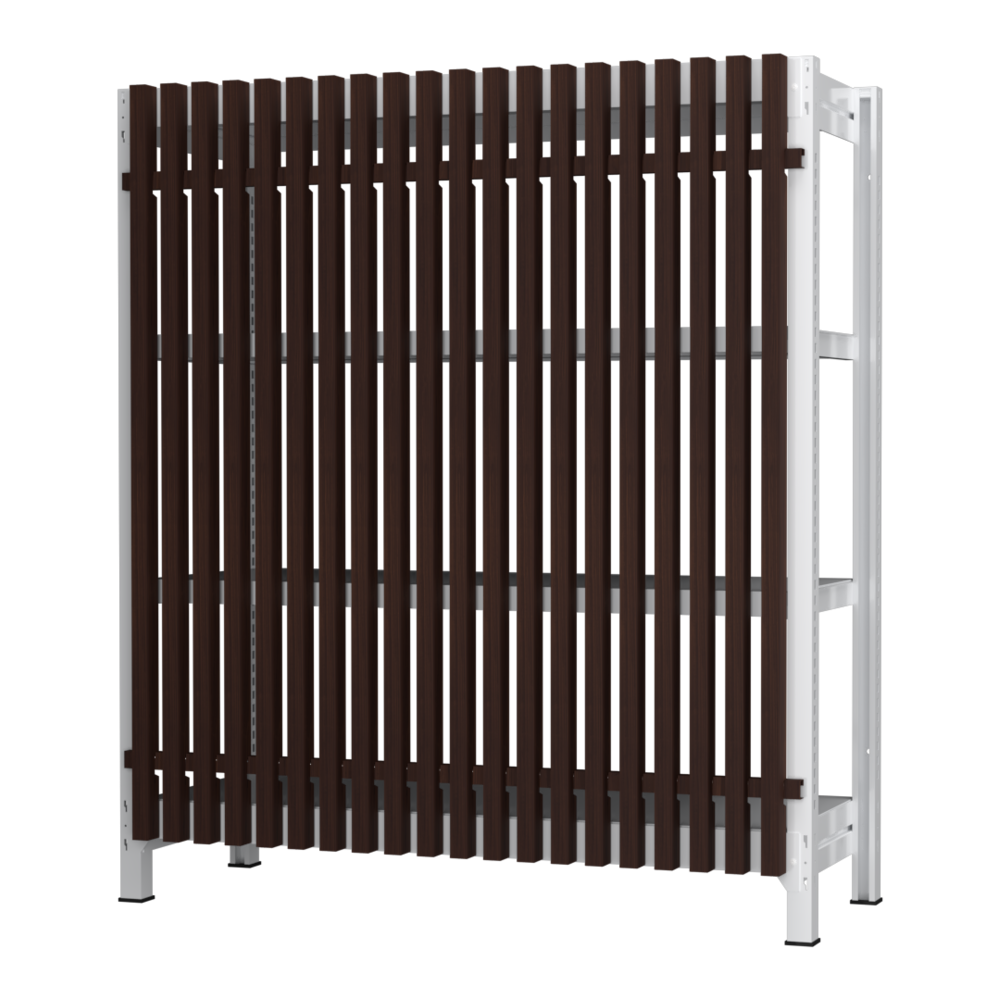 格子ラック ボルトレス 簡単組立 収納効率特化 基本セット W1200タイプ H1400【オフィス家具市場】