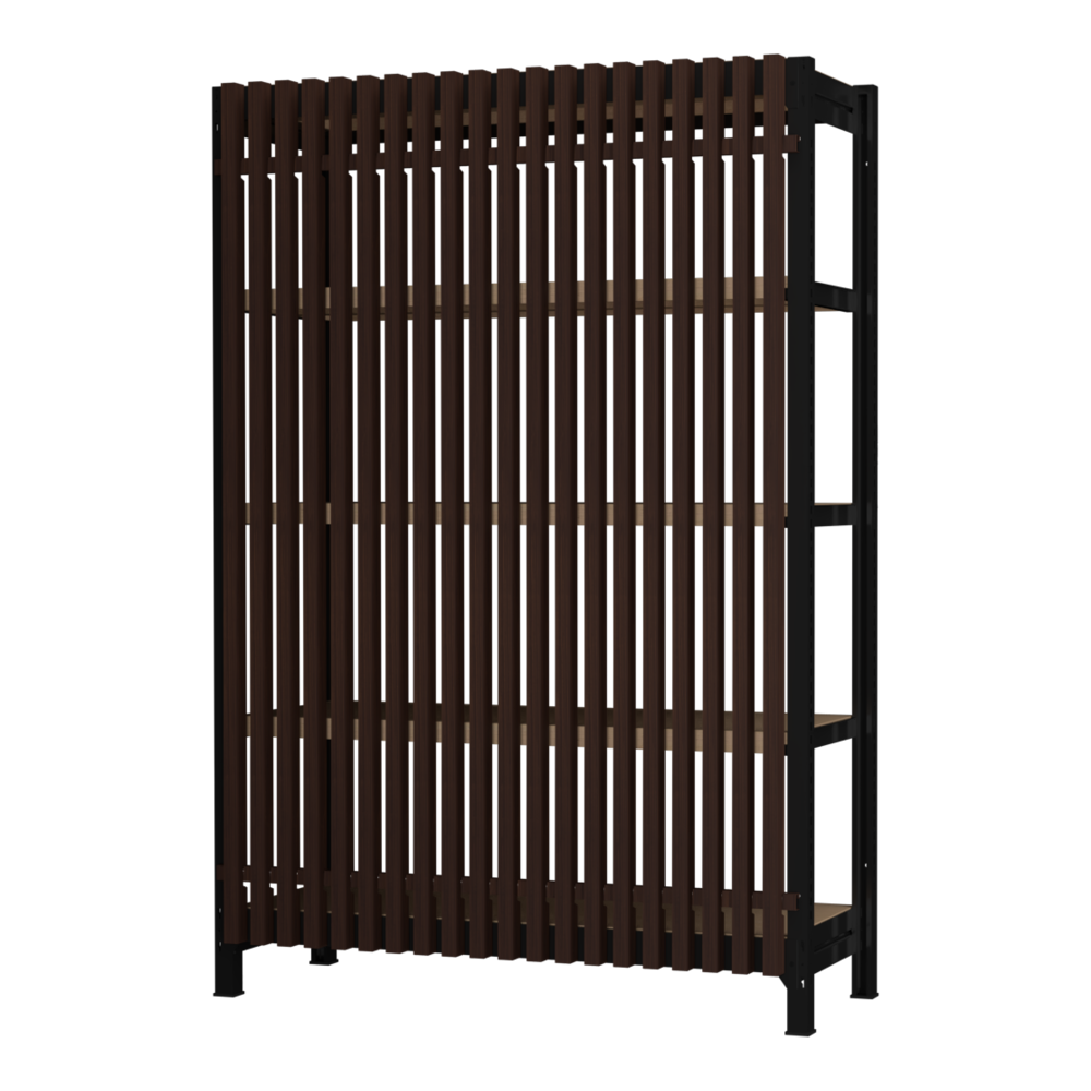 格子ラック ボルトレス 簡単組立 収納効率特化 基本セット W1200タイプ H1800【オフィス家具市場】