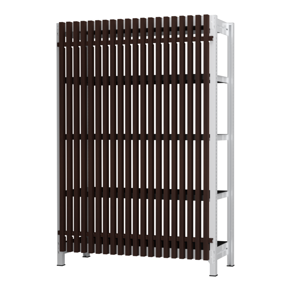 格子ラック ボルトレス 簡単組立 収納効率特化 基本セット W1200タイプ H1800【オフィス家具市場】