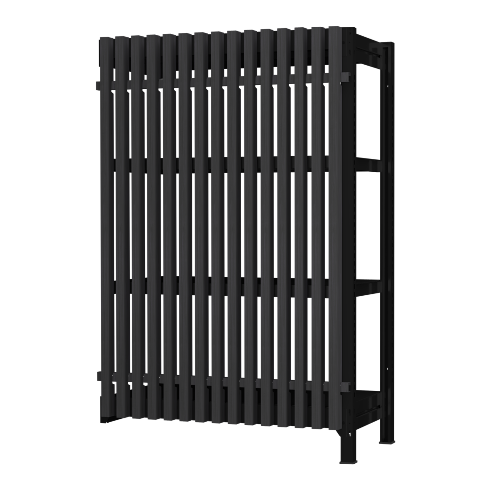 【増連】格子ラック ボルトレス 簡単組立 収納効率特化 増連セット W900タイプ H1400【オフィス家具市場】