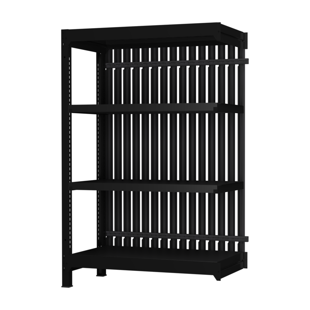 【増連】格子ラック ボルトレス 簡単組立 収納効率特化 増連セット W900タイプ H1400【オフィス家具市場】