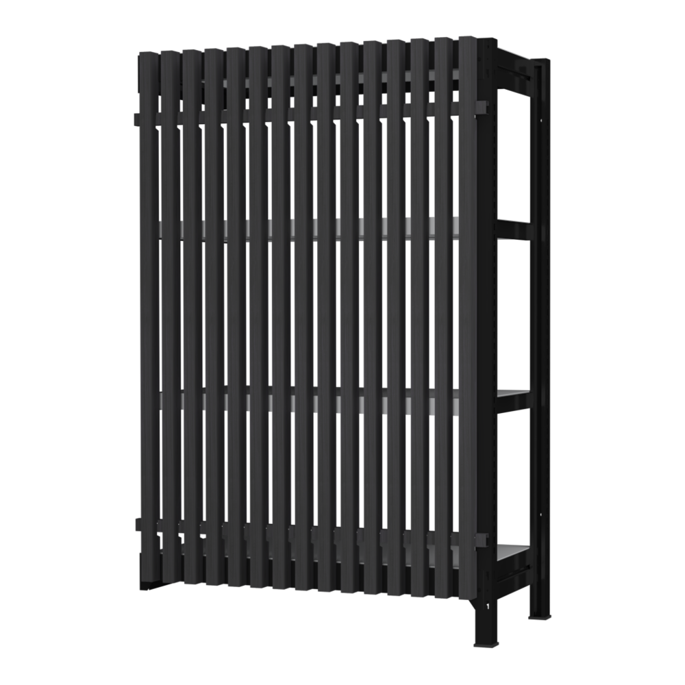 【増連】格子ラック ボルトレス 簡単組立 収納効率特化 増連セット W900タイプ H1400【オフィス家具市場】