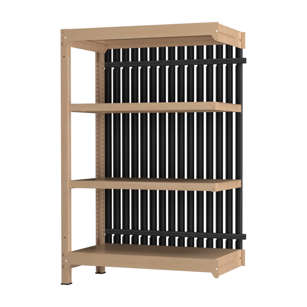 【増連】格子ラック ボルトレス 簡単組立 収納効率特化 増連セット W900タイプ H1400【オフィス家具市場】