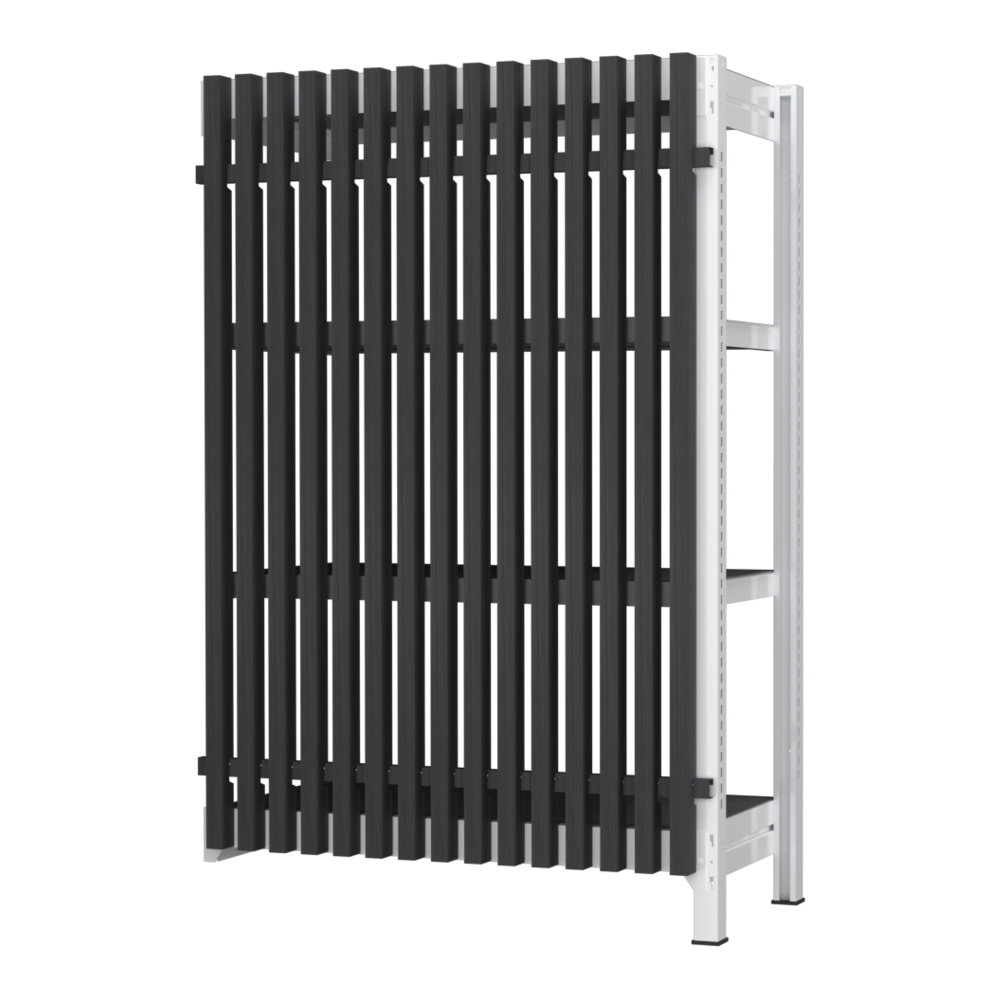 【増連】格子ラック ボルトレス 簡単組立 収納効率特化 増連セット W900タイプ H1400【オフィス家具市場】