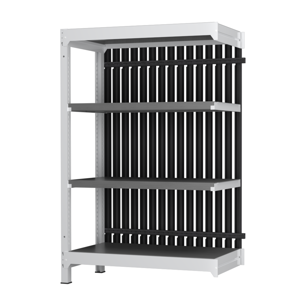 【増連】格子ラック ボルトレス 簡単組立 収納効率特化 増連セット W900タイプ H1400【オフィス家具市場】