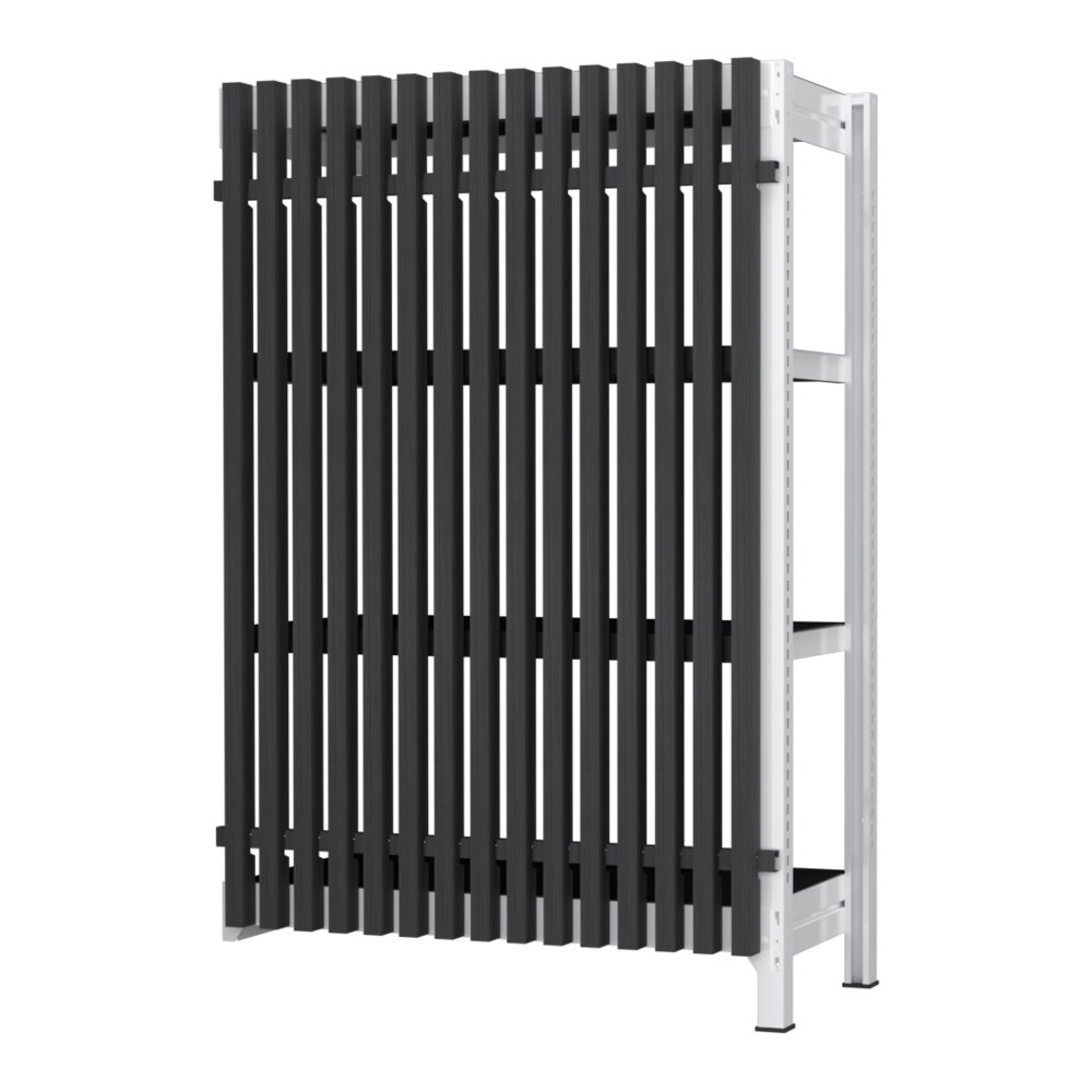 【増連】格子ラック ボルトレス 簡単組立 収納効率特化 増連セット W900タイプ H1400【オフィス家具市場】