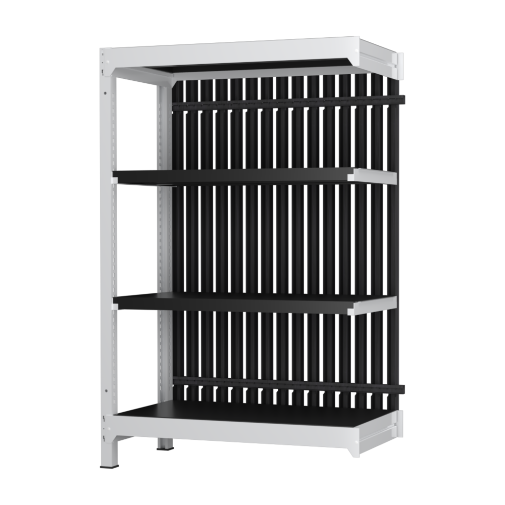 【増連】格子ラック ボルトレス 簡単組立 収納効率特化 増連セット W900タイプ H1400【オフィス家具市場】