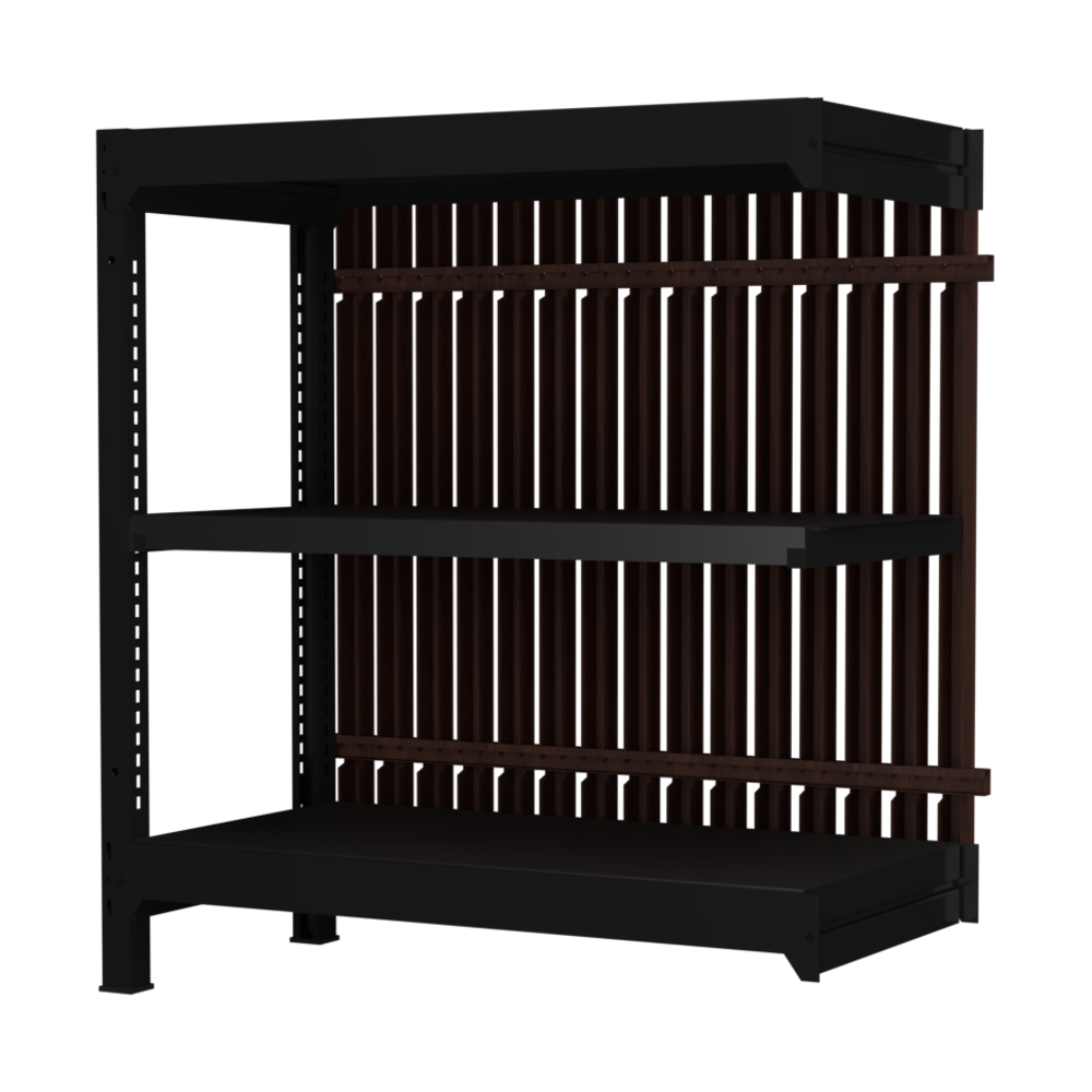 【増連】格子ラック ボルトレス 簡単組立 収納効率特化 増連セット W900タイプ H1000【オフィス家具市場】