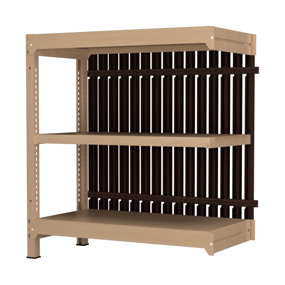 【増連】格子ラック ボルトレス 簡単組立 収納効率特化 増連セット W900タイプ H1000【オフィス家具市場】