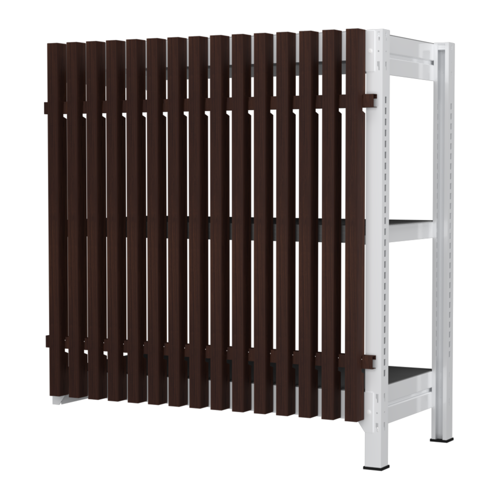 【増連】格子ラック ボルトレス 簡単組立 収納効率特化 増連セット W900タイプ H1000【オフィス家具市場】