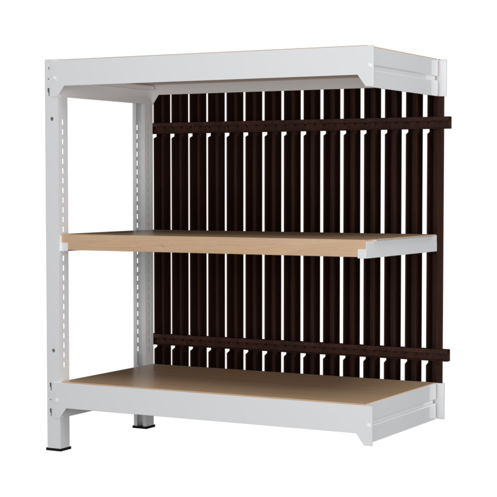 【増連】格子ラック ボルトレス 簡単組立 収納効率特化 増連セット W900タイプ H1000【オフィス家具市場】