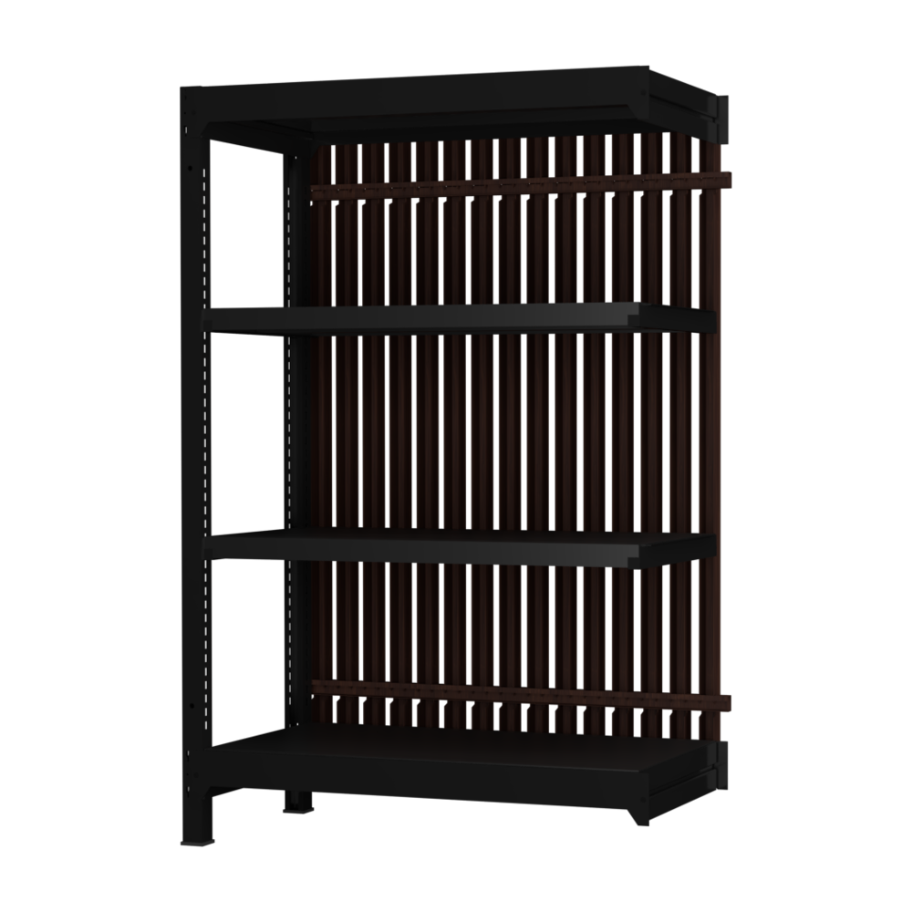 【増連】格子ラック ボルトレス 簡単組立 収納効率特化 増連セット W900タイプ H1400【オフィス家具市場】