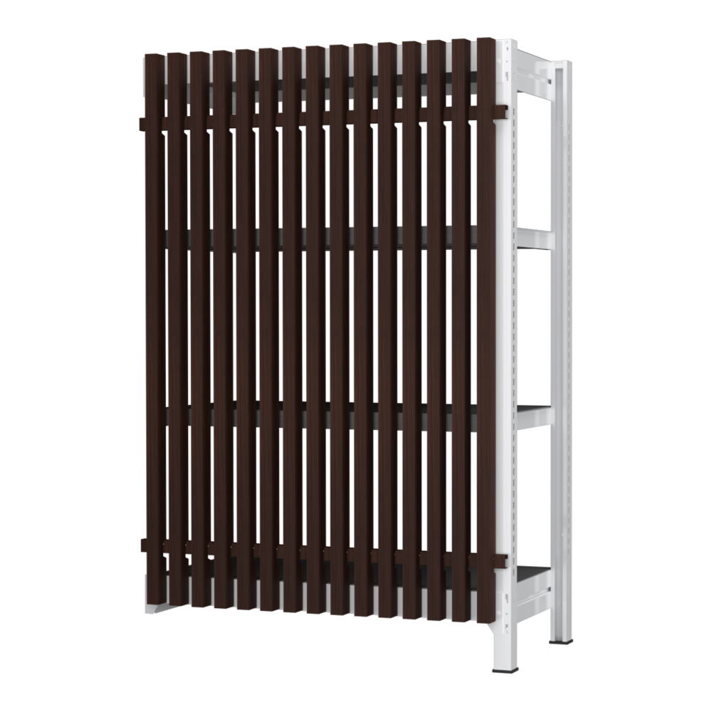 【増連】格子ラック ボルトレス 簡単組立 収納効率特化 増連セット W900タイプ H1400【オフィス家具市場】