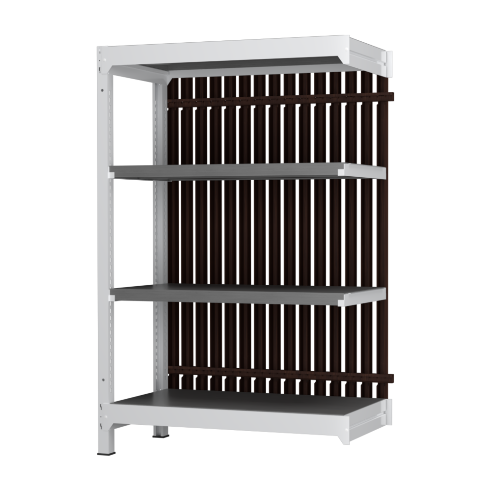 【増連】格子ラック ボルトレス 簡単組立 収納効率特化 増連セット W900タイプ H1400【オフィス家具市場】