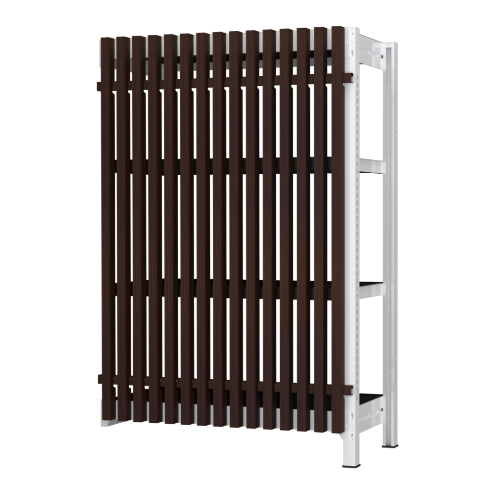 【増連】格子ラック ボルトレス 簡単組立 収納効率特化 増連セット W900タイプ H1400【オフィス家具市場】