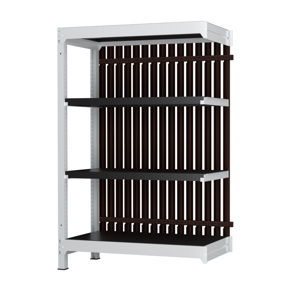 【増連】格子ラック ボルトレス 簡単組立 収納効率特化 増連セット W900タイプ H1400【オフィス家具市場】