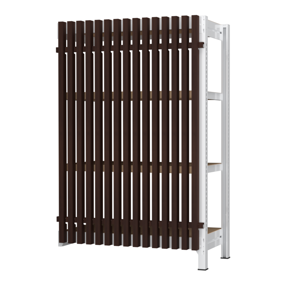 【増連】格子ラック ボルトレス 簡単組立 収納効率特化 増連セット W900タイプ H1400【オフィス家具市場】